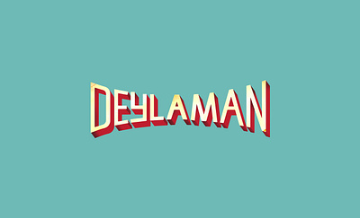 deylaman Garage logo typography