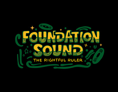 Foundation Sound artist aztec clientwork custom lettering hand drawn itsjerryokolo jamaica jerryokolo lettering logo designer logotype music procreate reggae sassafrass sound typography