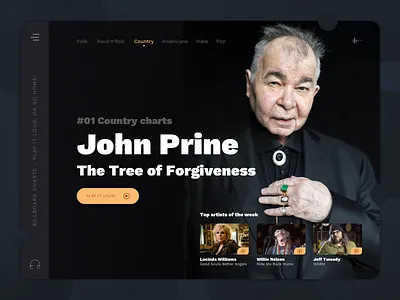 Daily UI #19 - Leaderboard art direction chart country dailyui dailyui019 dailyui19 design johnprine leaderboard legend music music player ui ui ux ui design ux design web webdesign
