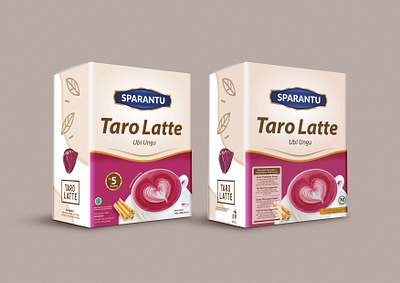 Packaging box beverage packaging box box desing branding design latte packaging design taro