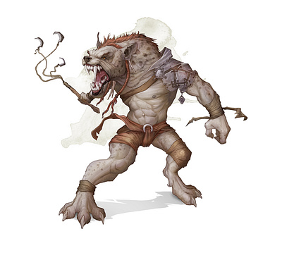 gnoll colour character colorful art creature design fantasy fantasyart illustration paint photoshop