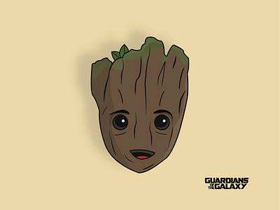 Guardians Of The Galaxy - Baby Groot baby groot character digital art fan art galaxy groot guardians of the galaxy guardiansofthegalaxy illustrator marvel marvelcomics vector