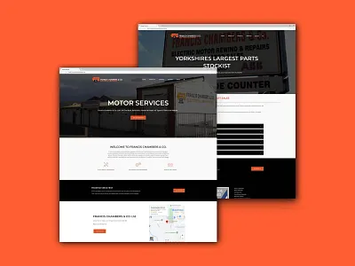 Francis Chambers Website Page Layouts layout design ui ui design web web design web development website website design