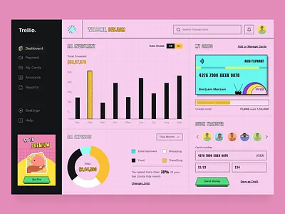 Personal Finance Dashboard Design analytics cards dashboard dashboard design dashboard ui expense expense tracker finance fintech investment money money management payment personal finance