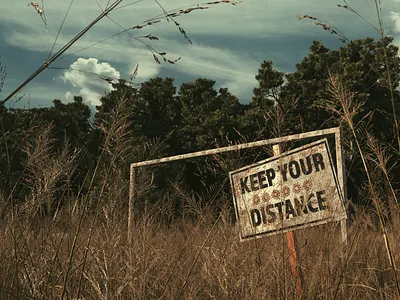 keep your distance by tg 1 3d abandoned art cinema4d covid 19 football keep your distance octane render