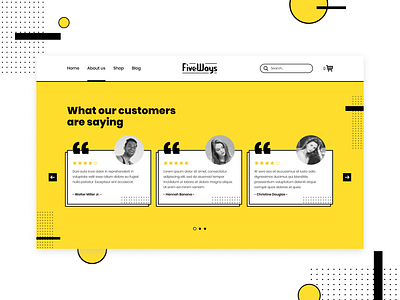 Testimonials Concept design testimonials ui web