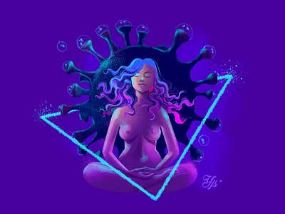 Message charecter design communication concept design digital arts illustration meditation message mindful style ui ux web illustration