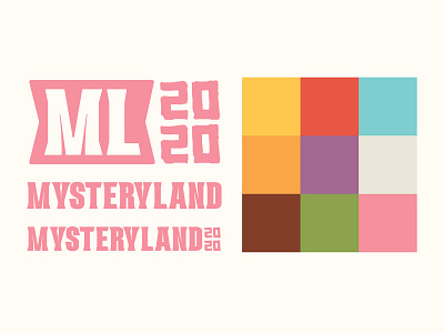 Mysteryland 2020 - Logo and color palette artwork brand identity branding color palette event event artwork event branding event poster events festival festival artwork identity illustration logo music festival mysteryland nozem nozem design type typography