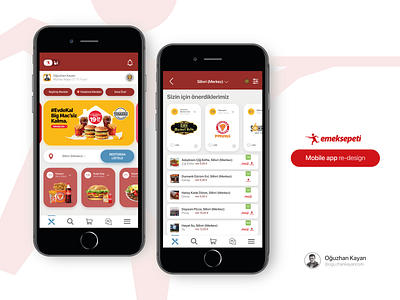 Mobile Food Order App - Yemeksepeti food food and drink food app food app design food app ui food apps food delivery food order food ordering food ordering app mobil tasarım mobil uygulama mobile app mobile app design mobile ui design mobile uiux online order order order app yemeksepeti