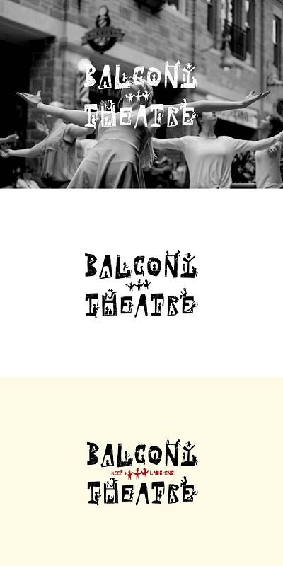 Logo concept for Balcony Theatre illustration logo naive vector