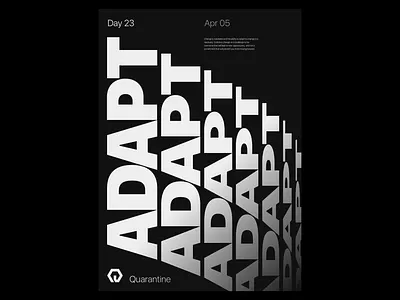 Quarantine | D23 design experiment poster quarantine