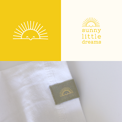 sunny little dreams branding icon vector