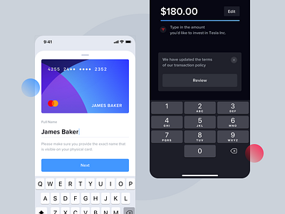 Light&Dark mode - Investment App app dark fintech investment ios light mobile product design ui