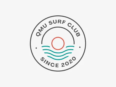 QMU Surf Club branding design editorial graphic design icon identity layout logo marque print typography