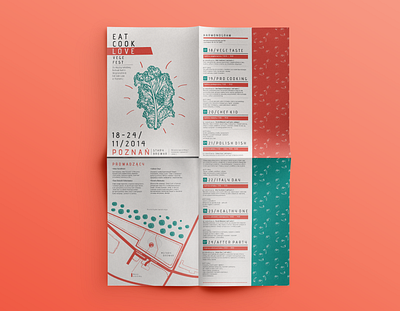 Vege Fesival Leaflet Design (Eat, Cook, Love) colorfull cooking design designconcept designideas editorial editorial design festival festival poster freelance freelance designer illustration illustrator leaflet leaflet design photoshop poster posterdesign vegetables vegetarian