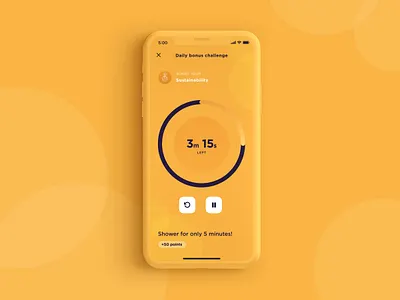 Countdown Exploration bold countdown countdown timer counter minimal mobile mobile app mobile design mobile ui ui yellow