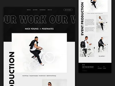 Our Work - Desktop concept desktop figma portfolio web design work