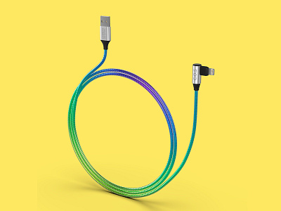 Lightning Cable 3d 3d art blender colorful design keyshot products