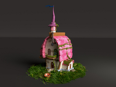 Fairy-tale house 3d 3d art 3dgraphics 3dsmax c4d cinema4d design illustration octane octanerender