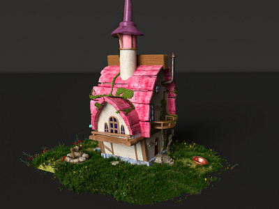 Fairy-tale house v3 3d 3d art 3dgraphics 3dscene c4d cinema4d design illustration octane octanerender