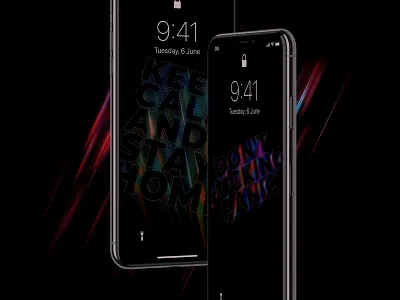 Don't panic wallpapers android c4d42 cinema4d colors covid 19 covid19 ios material design wallpaper wallpapers