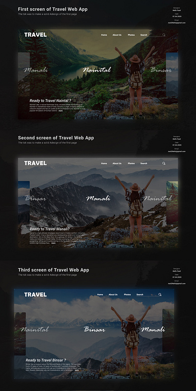 Web UI for Travel website animation design illustration minimalist travel app typography ui ui design uidesign uiux ux ux ui ux design uxdesign web webdesign