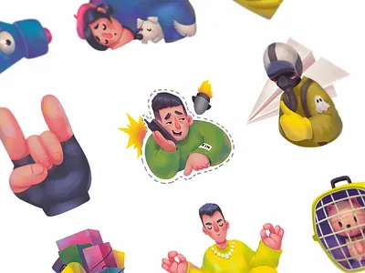 Ukrainian Power Sticker Pack characters creative illustrations design design studio digital art digital illustration graphic art graphic design illustration illustrator military people stand with ukraine sticker sticker pack stickers stickers design stop war ukraine war in ukraine