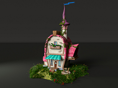 Fairy-tale house v3 3d 3d art 3dgraphics 3dscene c4d cinema4d design illustration octane octanerender