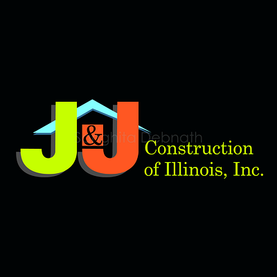 J&J Construction branding illustration illustrator logo typography vector