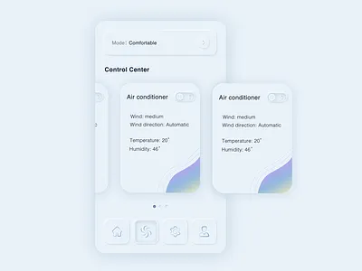 Telecontrol-App app card convenient design easy home list mobile ui