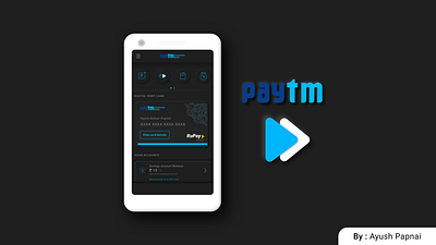 Paytm Dark Neuomorphic Design concept adobexd app concept design design logo paytm paytm business typography ui ux uxdesign