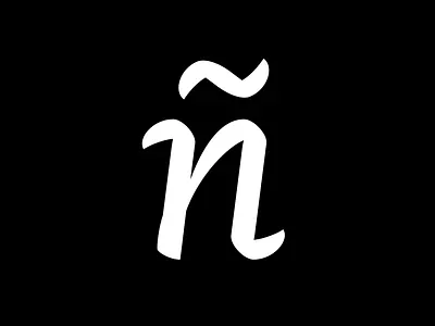N (ñ) 36days 36daysoftype calligraphy font font design letter lettering type art type design typeface typography