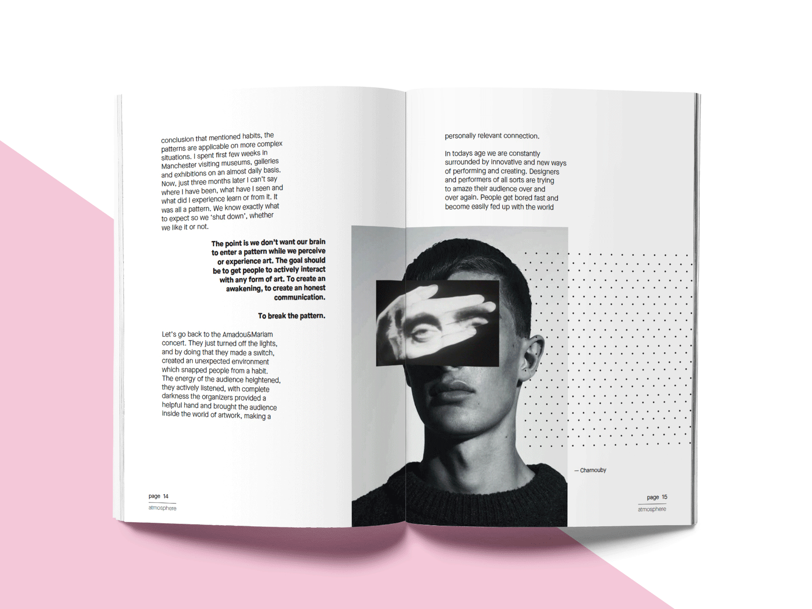 Magazine layout design editorial layout typography