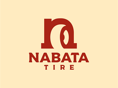 nabata tire logo design branding design flat icon illustration logo minimalist negative space simple tire tire logo vector