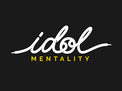 Idol Mentality Hand Lettering branding calligraphy flat hand lettering handlettering lettering letters logo logotype typography vector