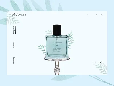 Aroma design figma perfume perfumes ui web website