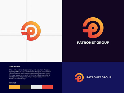 Company Logo ( Letter P&G) abstract animation app branding branding concept clean company logo creative design identity illustration letter lettering minimal search sketch ui ux vector