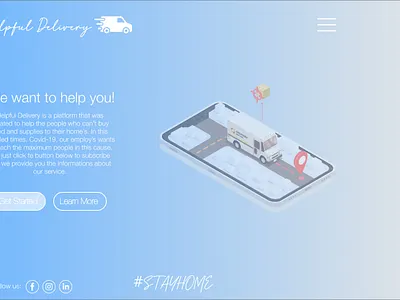 #DailyUI 003 - Landing Page design illustration ui
