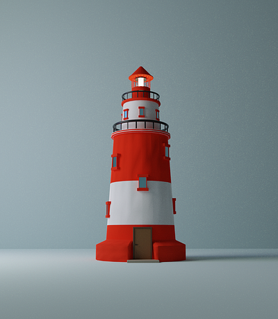 Lighthouse 3d autodesk autodeskmaya blender blender3d blendercycles cycles design lowpoly maya