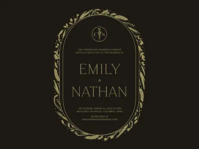 Letterpress Wedding Invitation pt. 2 wedding invite