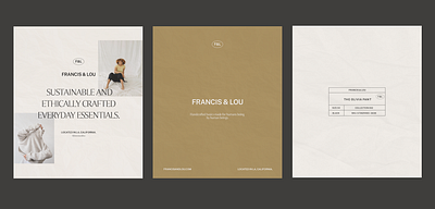 Typography layout for Francis&Lou pt. 02 branding color design logo typogaphy