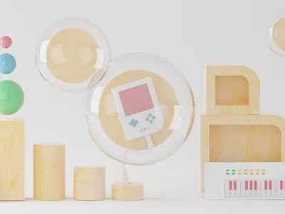 gameoi bubble 3d 3d graphics 3dart after effects blender blender3d blender3dart cg cgart design