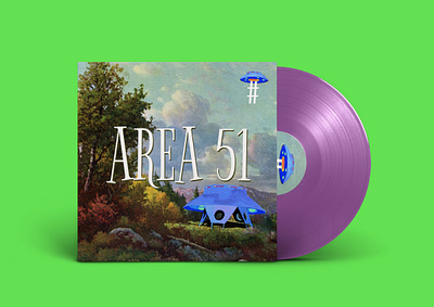 AREA #51 - Concept Album Art album album art album artwork album cover design alien design vinyl vinyl cover