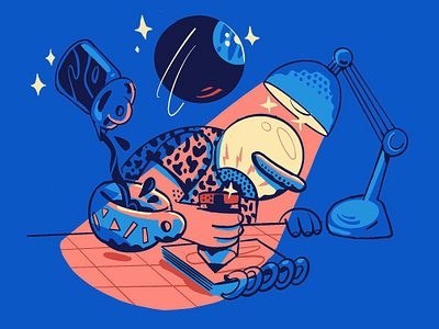 Late night magic illustration