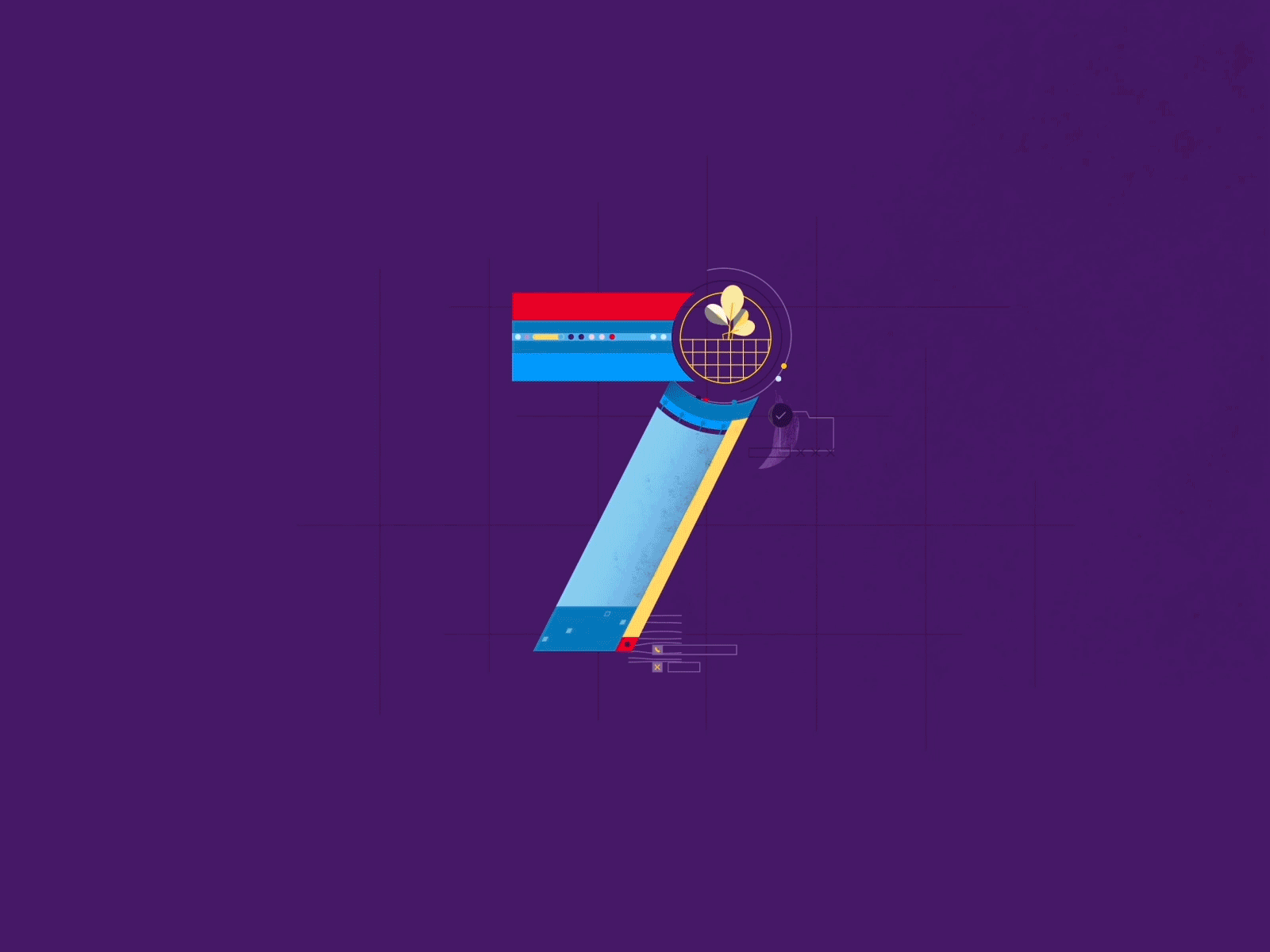 36 Days of Type animation colors design font gif illustration loop motion number type vector
