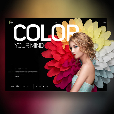 color your mind landingpage colorful colorful design colorfull design landing page landingpage screendesign ui uidesign uiux webdesign