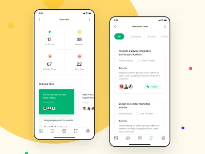 Task Manager App UI app management meeting mobile app project task task management task manager ui uidesign