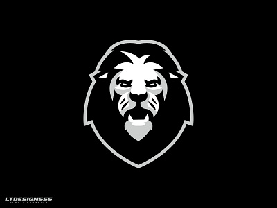 Lion cat icon logo mark mascot negative space simple sports sports branding sports design sports identity sports logo