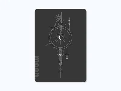 moon. flat galaxy illustration minimal tattoo art typography vector