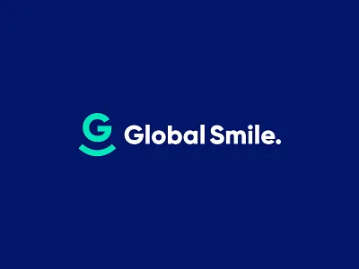 Global Smile Logo art branding color design design art flat global global logo glogo green green color green logo idenity illustration illustrator logo logotype minimal redesign vector